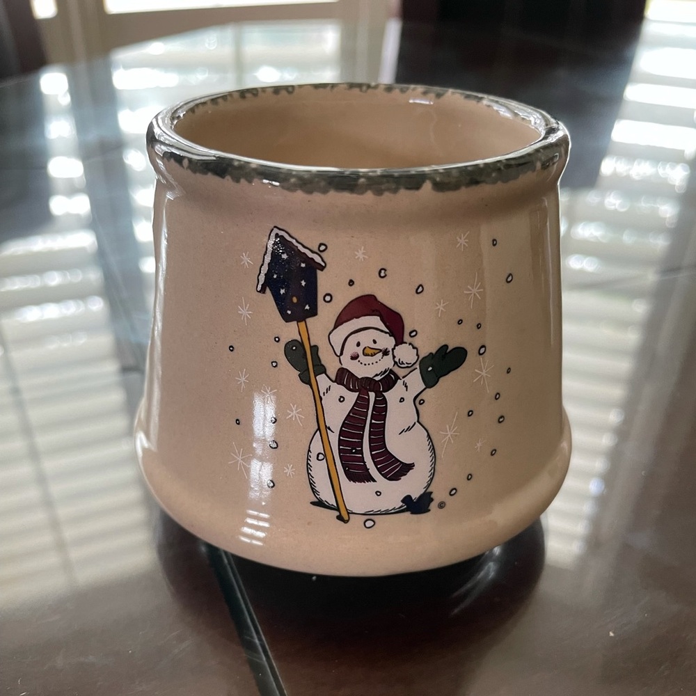 Better Home&Garden Candle Shade Snowmen Christmas